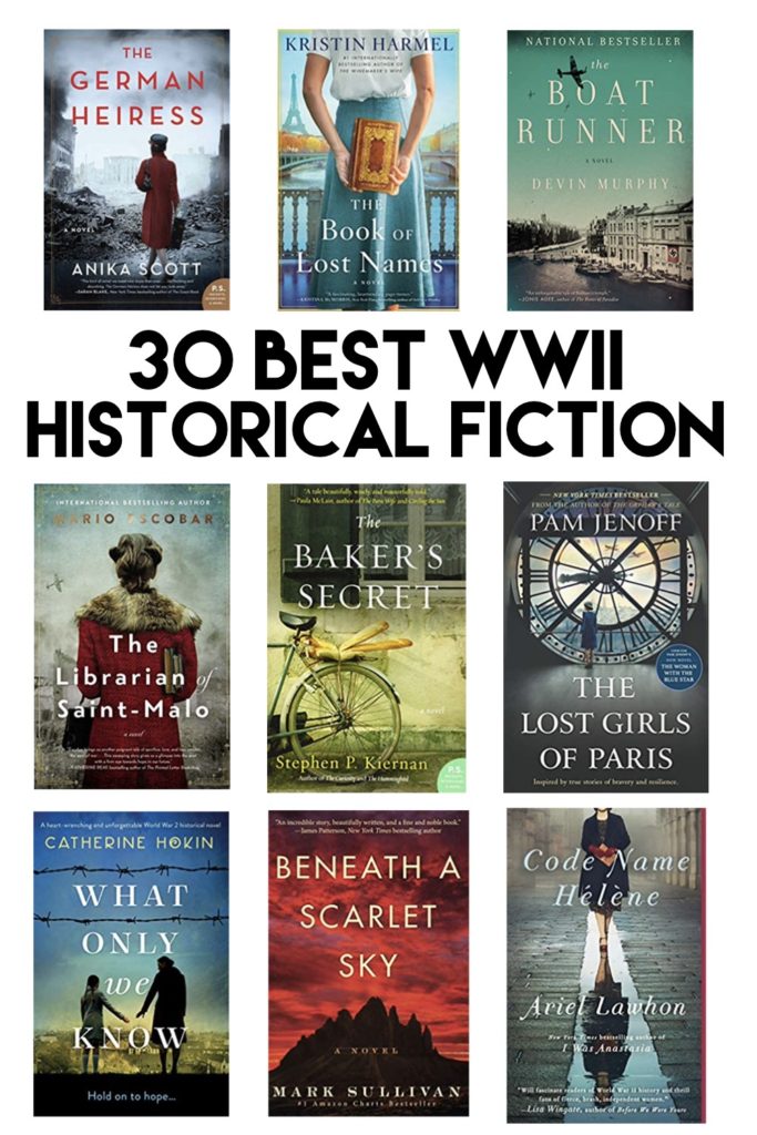 Historical fiction about World War 2 is a very popular book genre, and for good reason. Many of the books are typically based in fact, depicting true events or real people, but in an easier to read format than fiction. It puts the often complex events of WWII or people of that era into stories. Historical fiction allows the author to weave in elements of storytelling that make a book one you can't put down. These are the 30 best WWII historical fiction books #booklists #bestbooks #wwiibooks #historicalfiction