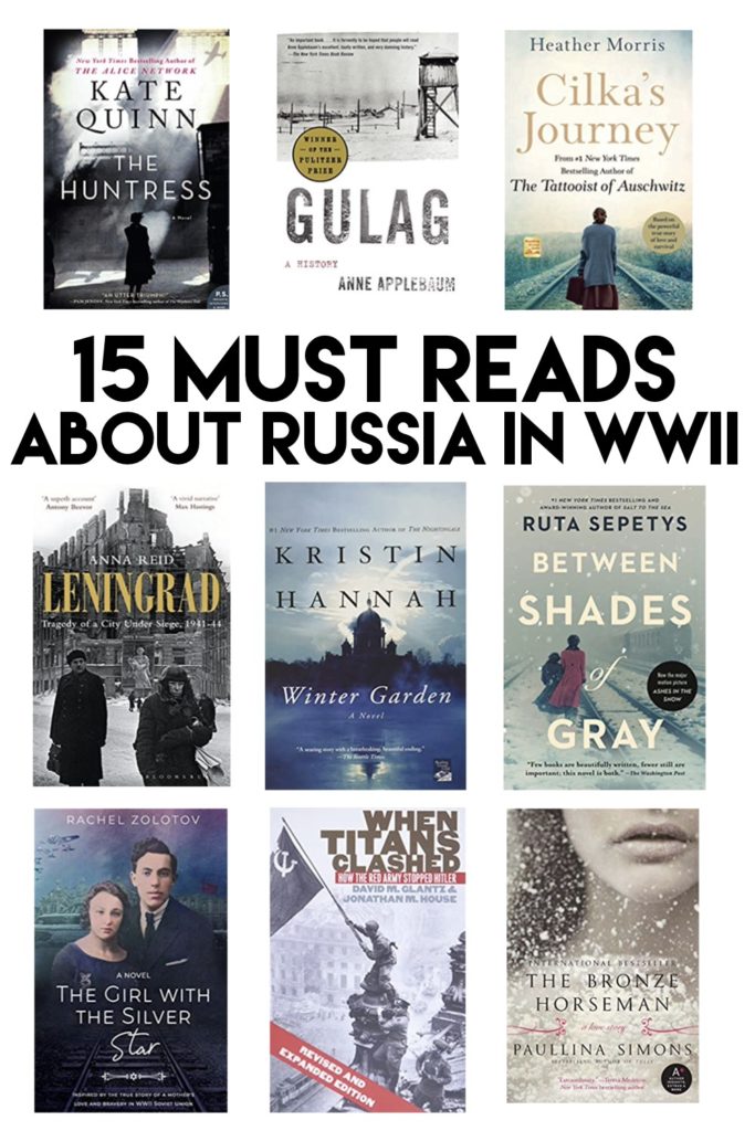 The impacts of World War Two on Russia is a perspective not often highlighted, yet it is an important aspect to understand in context of the military actions and human cost of this devastating time period. This book list includes the best historical fiction books about Russia, and the best nonfiction books about Russia during WWII. From the Russian Gulags and work camps to the invasion of Leningrad by Germany, the full scope of Russia's involvement is covered in this list of books to read about Russia. #booklists #ww2books #historicalfiction #bestbooklists #russiawwII