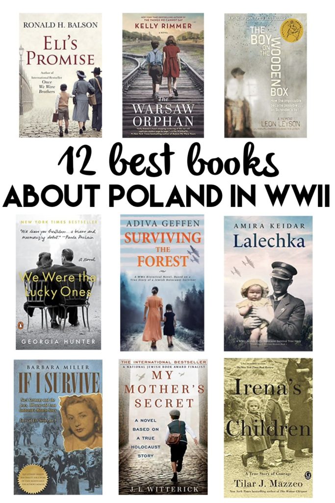 This list of the 12 best books about Poland during WWII tell the human cost of war and give us a glimpse at what life was like in Poland in the 1940's under German occupation. These books are both World War Two historical fiction and nonfiction, and cover a variety of experiences that the people of Poland in places like Warsaw and Krakow had during the Third Reich's regime. #ww2historicalfiction #booklists #poland #bestbooks #worldwartwo #WWII