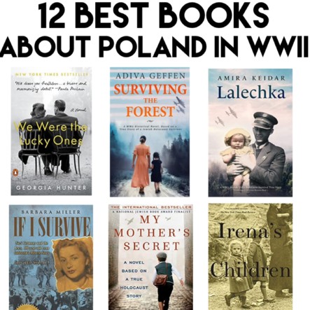 This list of the 12 best books about Poland during WWII tell the human cost of war and give us a glimpse at what life was like in Poland in the 1940's under German occupation. These books are both World War Two historical fiction and nonfiction, and cover a variety of experiences that the people of Poland in places like Warsaw and Krakow had during the Third Reich's regime. #ww2historicalfiction #booklists #poland #bestbooks #worldwartwo #WWII