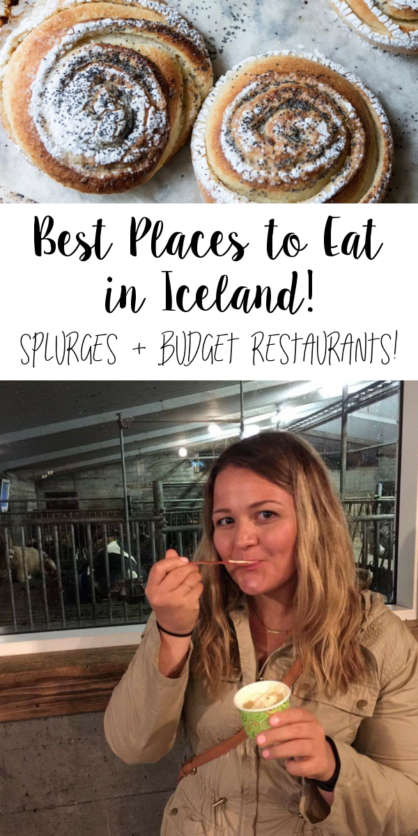 19 best restaurants in Iceland, including Reykjavik and surround areas on the Golden Circle. Includes splurges, moderately priced restaurants and how to eat in Iceland on a budget tips in this Iceland guide! #icelandtips #icelandguide #icelandrestaurants #icelandbudget