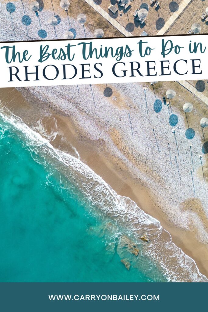 travel guide to spending one week on Rhodes Island in Rhodes Greece