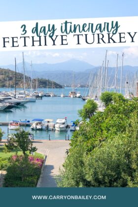 fethiye turkey 3 day itinerary and guide